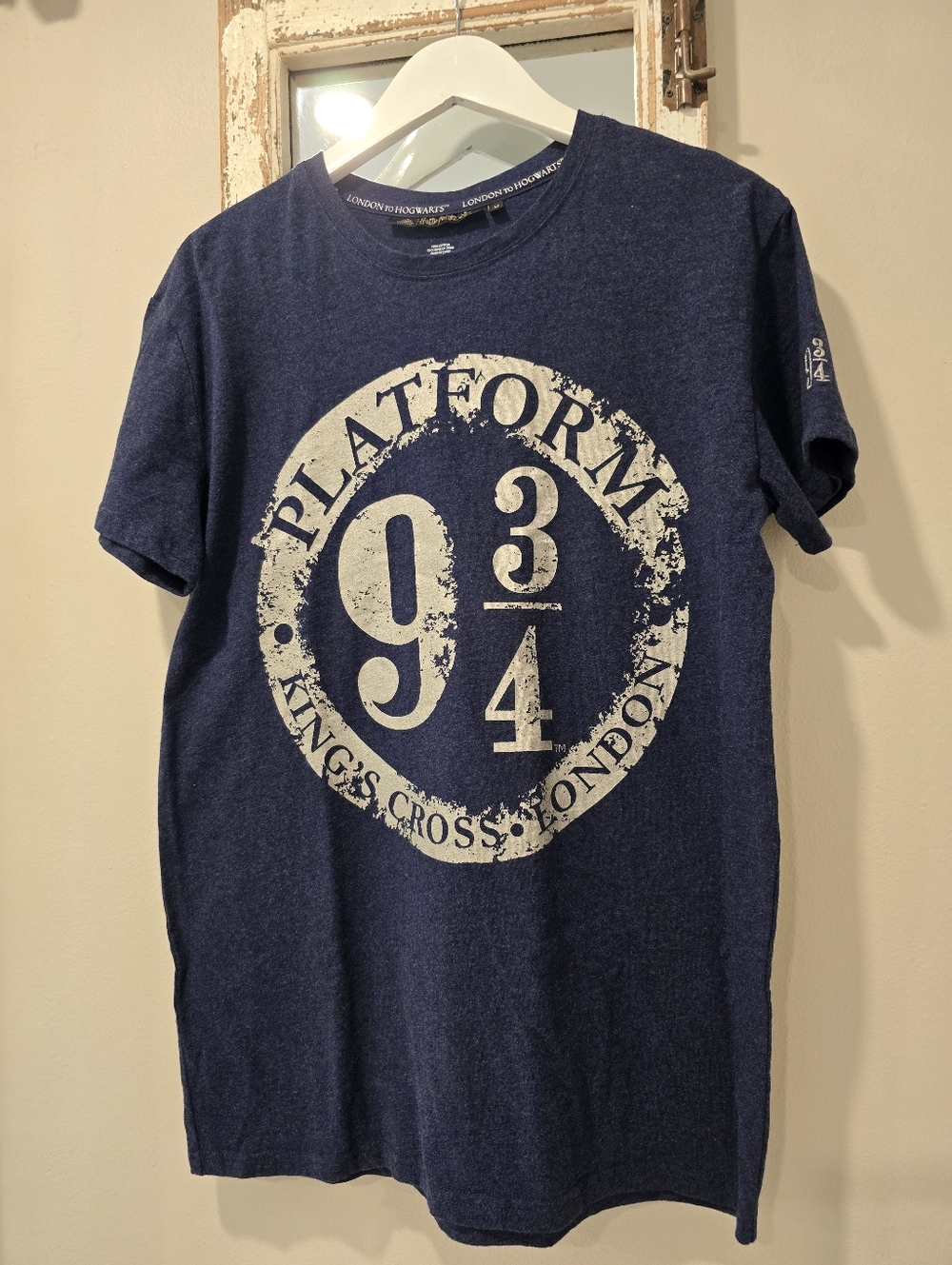 NWOT Platform 9 3/4 Navy & Silver Graphic Tee